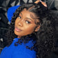 Deep curly hd lace front wig
