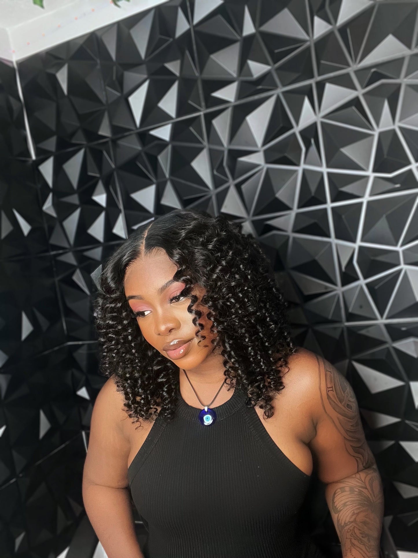 Glueless 5x5 curly wig