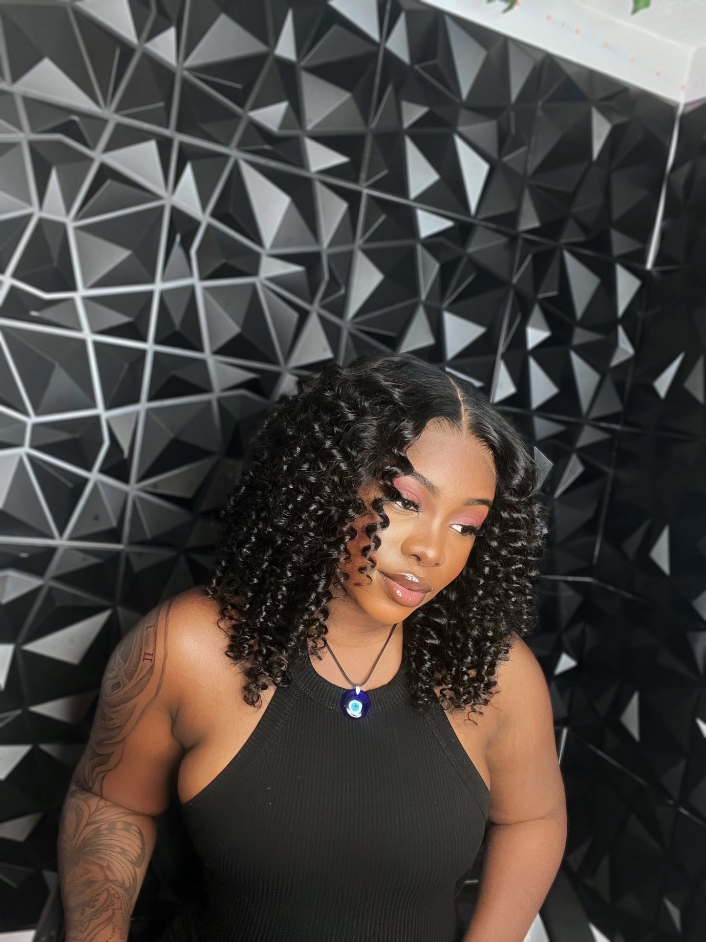 Glueless 5x5 curly wig