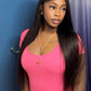 Straight lace front wig