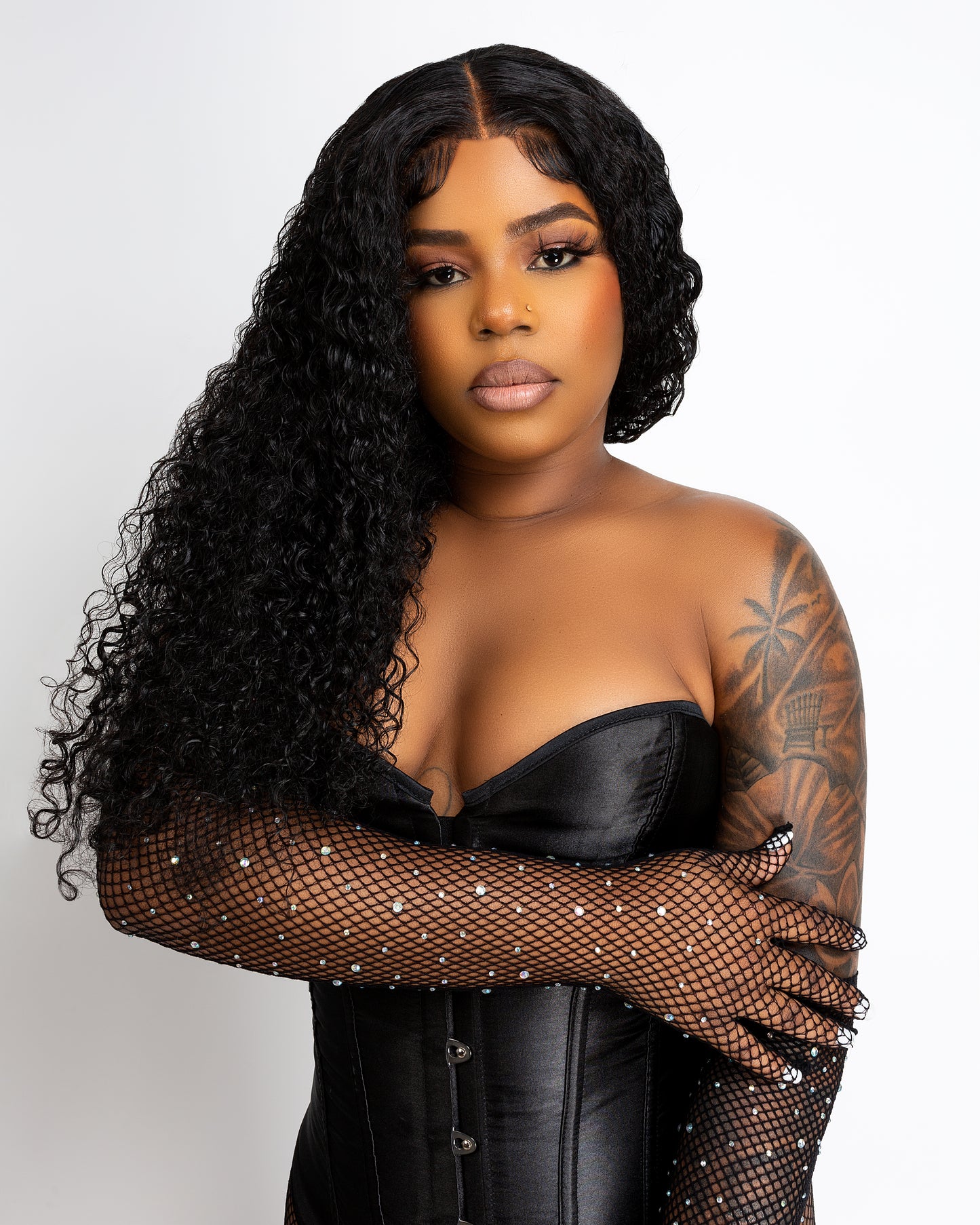 5x5 Deep wave  Human hair Lace wig