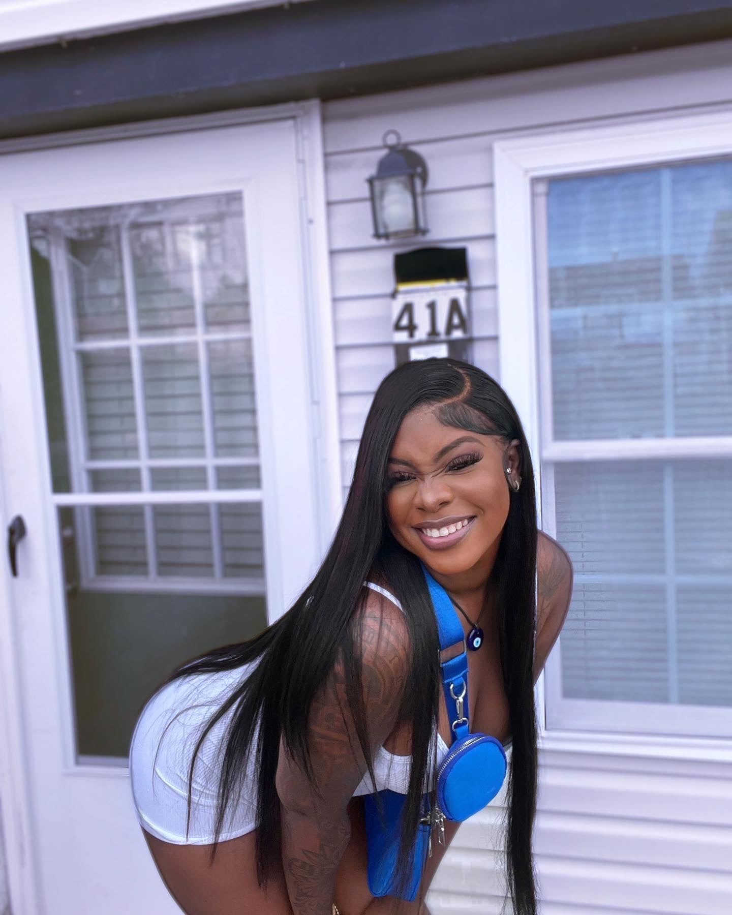 Straight lace front wig