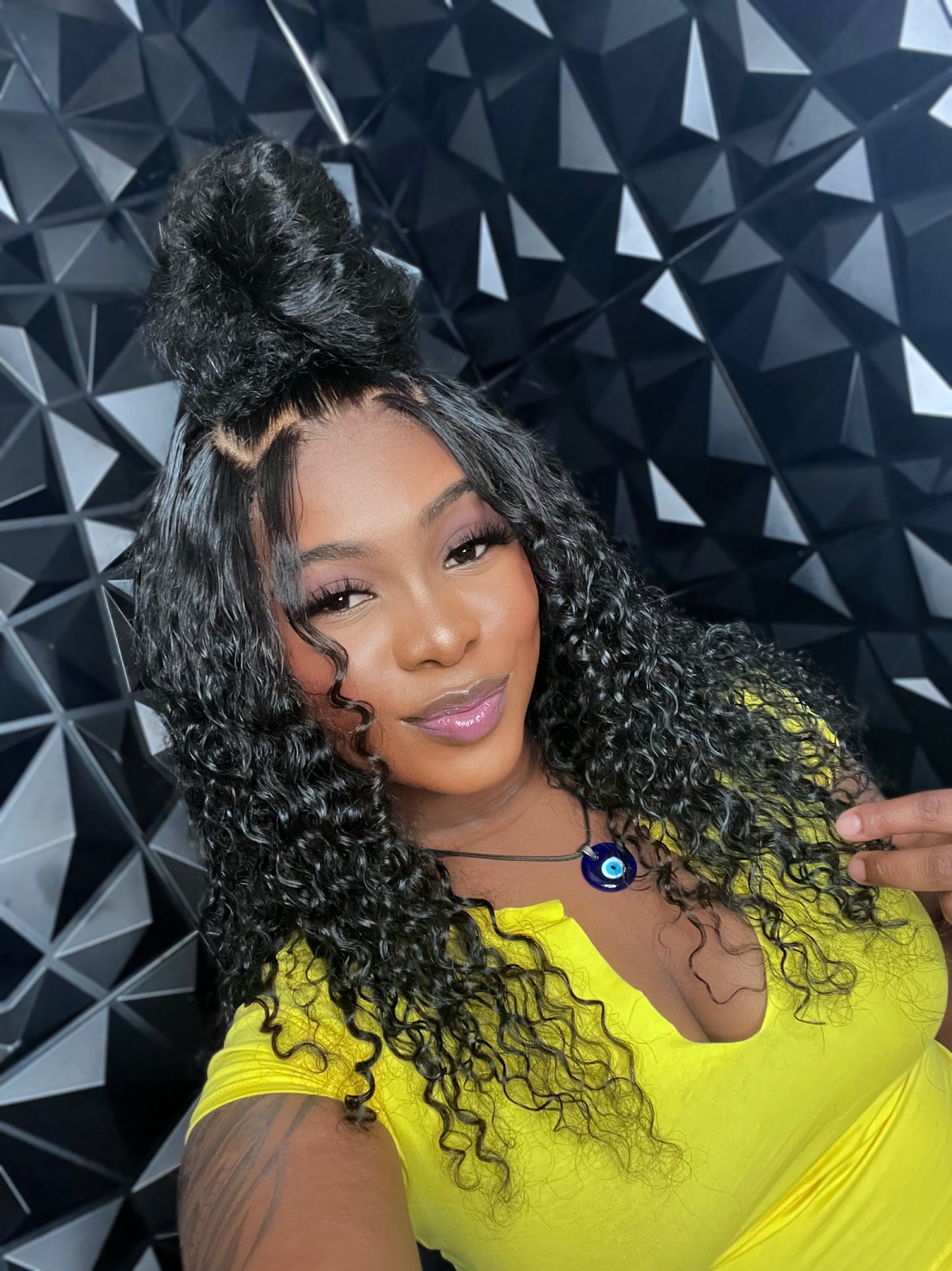 Glueless 5x5 curly wig