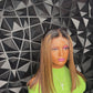 Honey blonde highlights lace wig